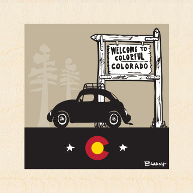 COLORADO ~ WELCOME BUG ~ 6x6