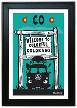 Load image into Gallery viewer, COLORADO ~ WELCOME SIGN ~ CANOE BUS GRILL ~ CO LOGO ~ 12x18