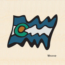 Load image into Gallery viewer, COLORADO LOGO WAVY FLAG ~ RIVER LINES ~ 6x6