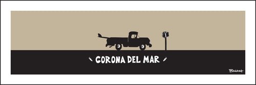 CORONA DEL MAR ~ SURF PICKUP ~ 8x24