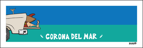 CORONA DEL MAR ~ TAILGATE SURF GREM ~ 8x24