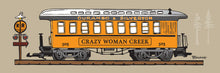 Load image into Gallery viewer, CRAZY WOMAN CREEK ~ COACH ~ D&amp;SNG RR ~ 8x24