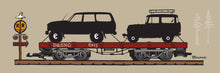 Load image into Gallery viewer, D&amp;SNG RR ~ FLAT TRANSPORT ~ LAND CRUISERS ~ DURANGO ~ 8x24