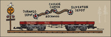 Load image into Gallery viewer, D&amp;SNG RR ~ FLAT CAR ~ STOPS ~ 8x24