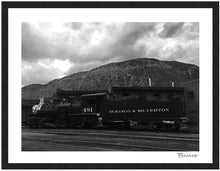 Load image into Gallery viewer, D&amp;SNG RR ~ TRAIN YARD ~ LOCOMOTIVE 481 ~ SMELTER ~ 16x20