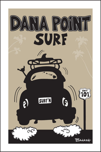 DANA POINT ~ SURF BUG TAIL AIR ~ 12x18