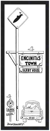 DERBY HOUSE ~ ENCINITAS TOWN ~ 8x24