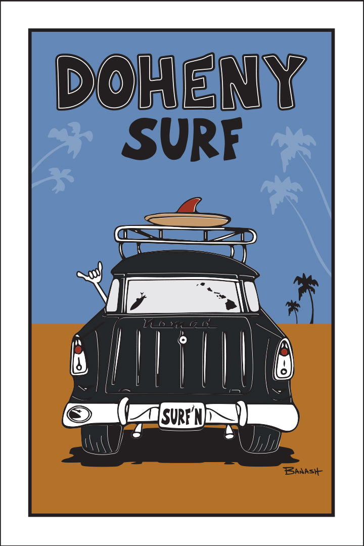 DOHENY SURF ~ SURF NOMAD TAIL ~ SAND LINES ~ 12x18