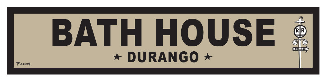 DURANGO ~ BATH HOUSE ~ OLD WEST ~ D&SNG RR ~ 6x24