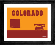Load image into Gallery viewer, COLORADO ~ DURANGO ~ CANOE BUS ~ CO STATE ~ 16x20