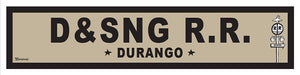 DURANGO ~ D&SNG RR ~ BIRCH WOOD PRINT ~ 6x24