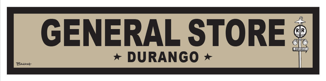 DURANGO ~ GENERAL STORE ~ OLD WEST ~ D&SNG RR ~ 6x24
