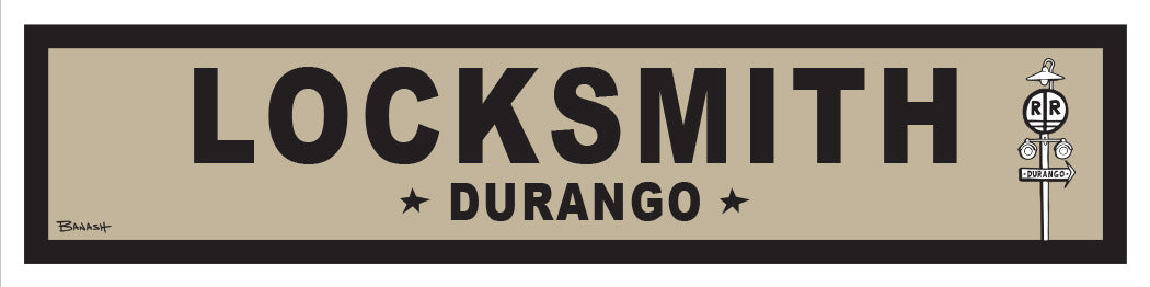 DURANGO ~ LOCKSMITH ~ OLD WEST ~ D&SNG RR ~ 6x24