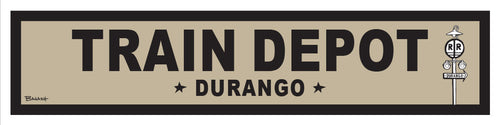 DURANGO ~ TRAIN DEPOT ~ OLD WEST ~ D&SNG RR ~ 6x24