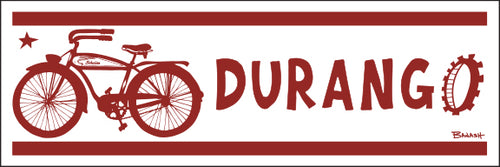 DURANGO ~ RED AUTOCYCLE ~ COMP STRIPES ~ 8x24