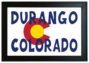DURANGO ~ COLORADO ~ CO LOGO ~ 12x18