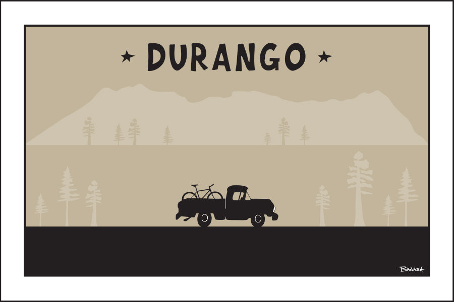 DURANGO ~ MOUNTAIN BIKE PICKUP ~ 12x18