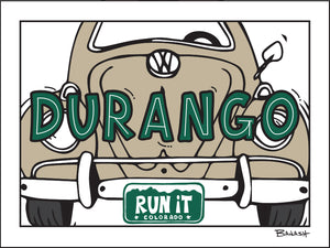 DURANGO ~ RUN IT ~ VW BUG LARGE GRILL ~ 16x20