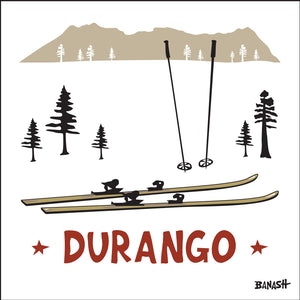 DURANGO ~ SKIIS ~ 12x12