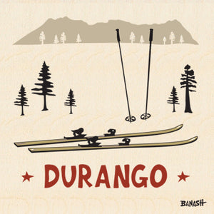 DURANGO ~ SKIIS ~ 12x12