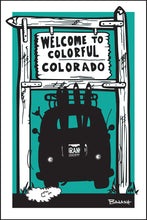 Load image into Gallery viewer, DURANGO ~ WELCOME SIGN ~ SKI BUS TAIL ~ AIR ~ 12x18