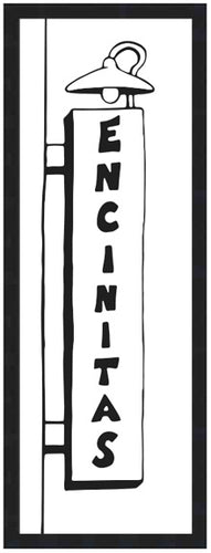 ENCINITAS ~ TOWN SIGN ~ 8x24