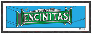 ENCINITAS ~ HISTORIC DOWNTOWN SIGN ~ 8x24