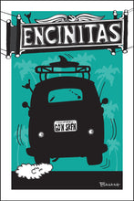 Load image into Gallery viewer, ENCINITAS ~ TOWN SIGN ~ SURF BUS TAIL AIR ~ GO N SRFN ~ 12x18
