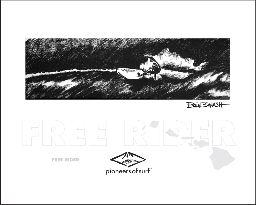 FREE RIDER ~ PIONEERS OF SURF ~ 16x20