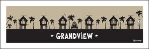 GRANDVIEW ~ SURF HUTS ~ LEUCADIA ~ 8x24