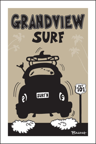 GRANDVIEW ~ SURF BUG TAIL AIR ~ LEUCADIA ~ 12x18