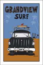Load image into Gallery viewer, GRANDVIEW SURF ~ SURF NOMAD TAIL ~ LEUCADIA SIGN POST ~ SAND LINES ~ 12x18