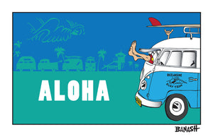 OCEANSIDE ~ GREM 10 ~ SURF RIDES ~ ALOHA ~ 12x18