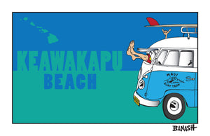 MAUI ~ KEAWAKAPU BEACH ~ GREM 10 ~ SHAKA ~ PRINT ~ 11x17