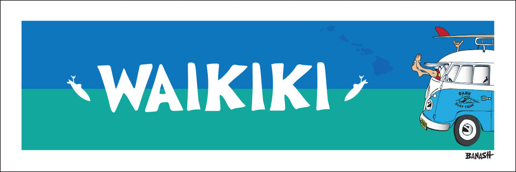 WAIKIKI ~ OAHU ~ GREM 10 ~ 8x24