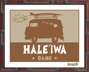 HALEIWA ~ OAHU ~ SURF BUS ~ CATCH SAND ~ 16x20