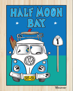 HALF MOON BAY ~ VW BUS GRILL ~ HWY 1 ~ BAMBOO