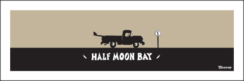HALF MOON BAY ~ SURF PICKUP ~ 8x24