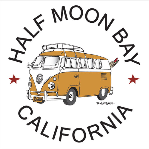 HALF MOON BAY ~ CALIFORNIA ~ CALIF STYLE BUS ~ 12x12