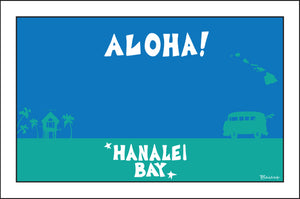 HANALEI BAY ~ ALOHA ~ 12x18