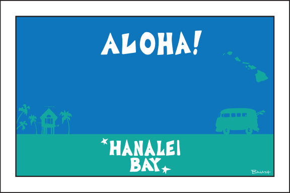 HANALEI BAY ~ ALOHA ~ 12x18