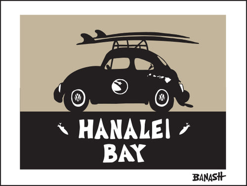 HANALEI BAY ~ SURF BUG ~ 16x20