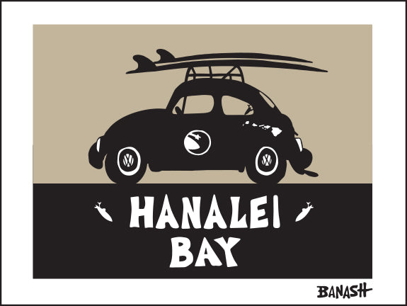 HANALEI BAY ~ SURF BUG ~ 16x20