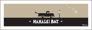 HANALEI BAY ~ SURF PICKUP ~ 8x24