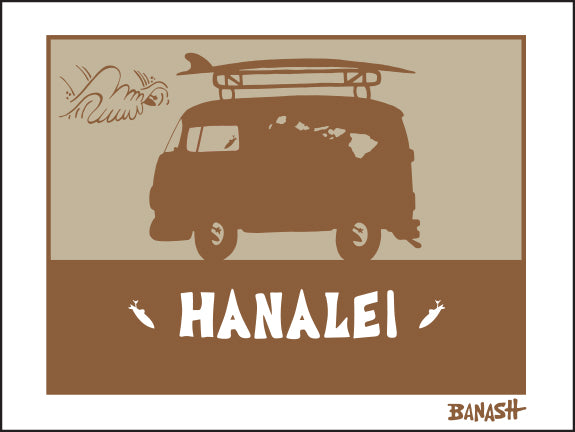 HANALEI ~ SURF BUS ~ 16x20