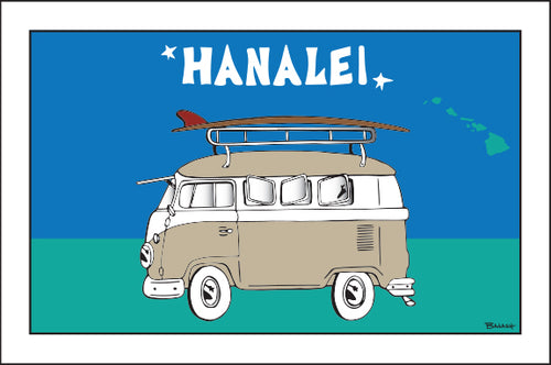 HANALEI ~ SURF BUS ~ 12x18