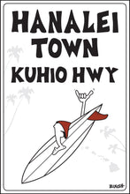 Load image into Gallery viewer, HANALEI TOWN ~ KUHIO HWY ~ 12x18