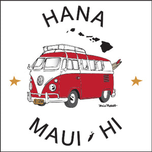HANA MAUI HAWAII ~ SURF BUS ~ 12x12