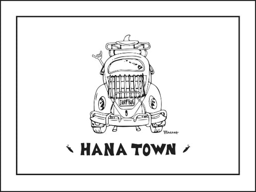 HANA TOWN ~ SURF BUG ~ CATCH A LINE ~ 16x20