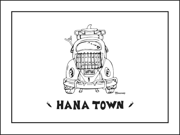 HANA TOWN ~ SURF BUG ~ CATCH A LINE ~ 16x20